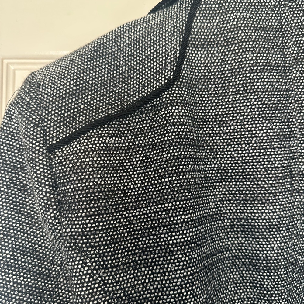 GUESS Women's Black Gray Double-Breasted Coat Water Resistant Large - Picture 10 of 10